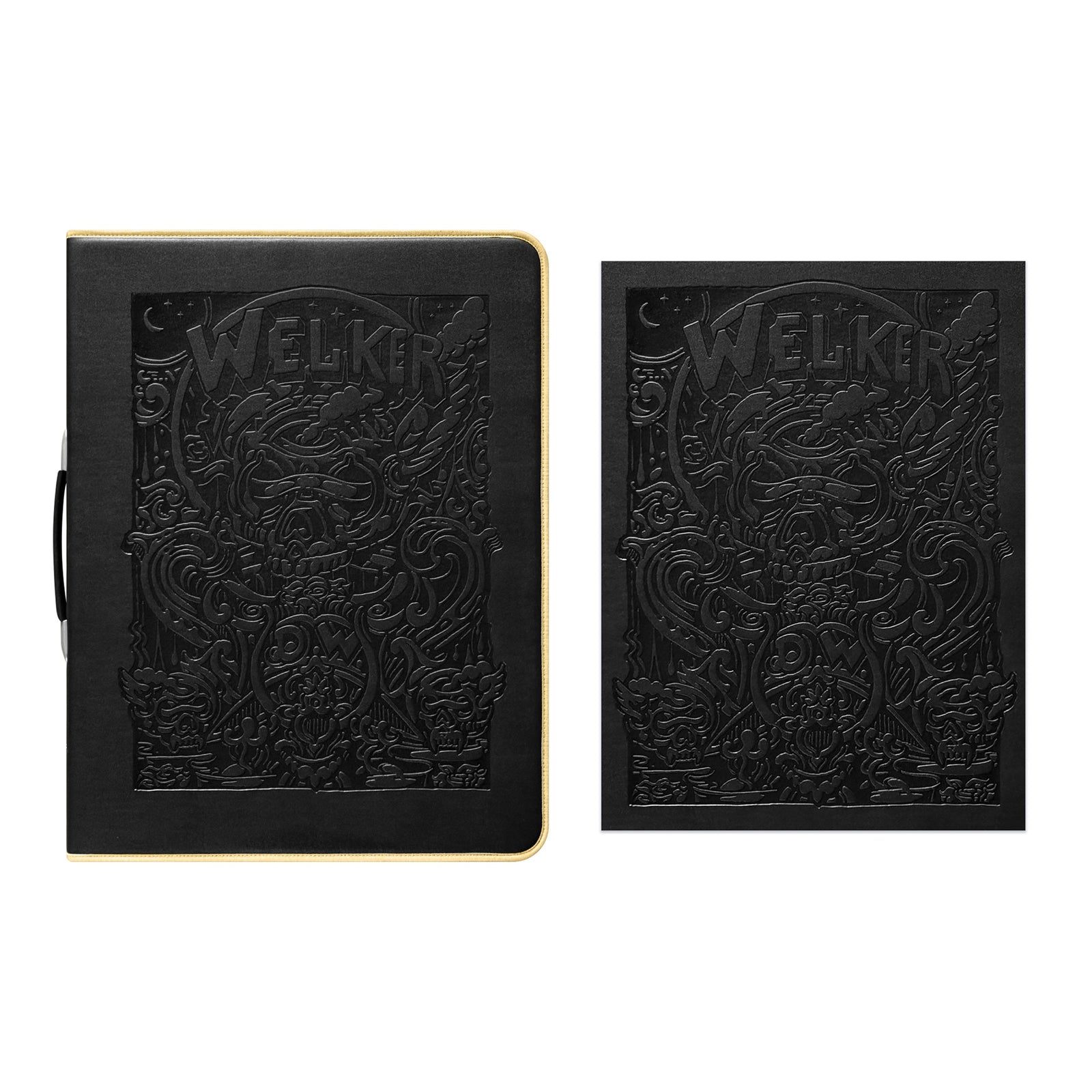 DAVID WELKER (Artist Edition) Deluxe Storage Portfolio & EMBOSSED Print Bundle