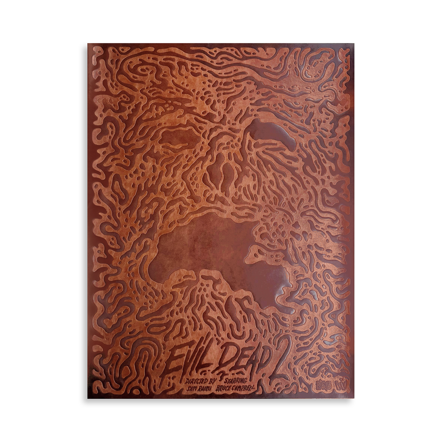 EVIL DEAD 2 "Necronomicon" Embossed Print