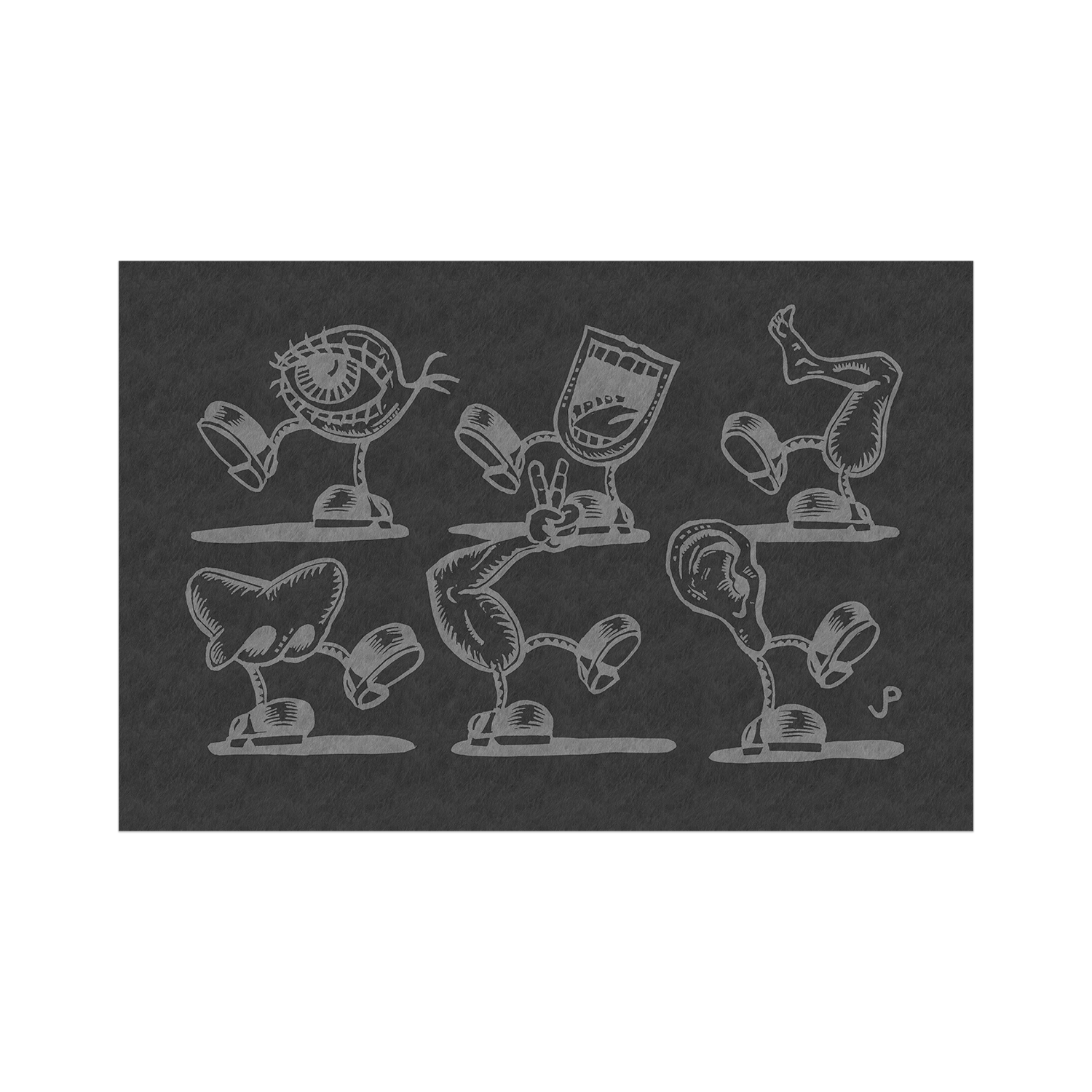 Jim Pollock "The Chase" Embossed Print