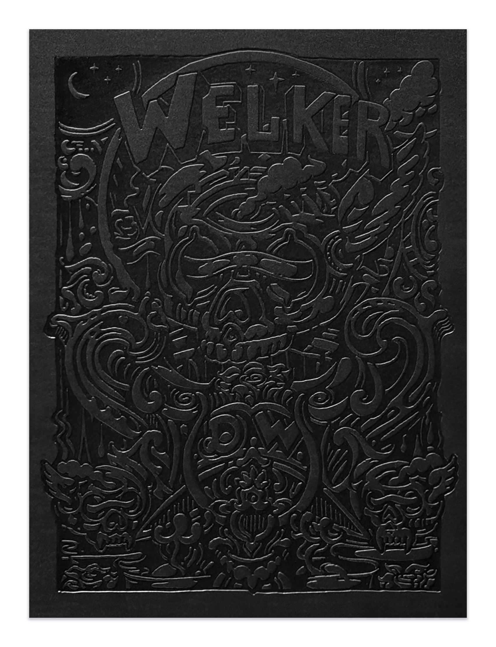 DAVID WELKER (Artist Edition) Deluxe Storage Portfolio & EMBOSSED Print Bundle