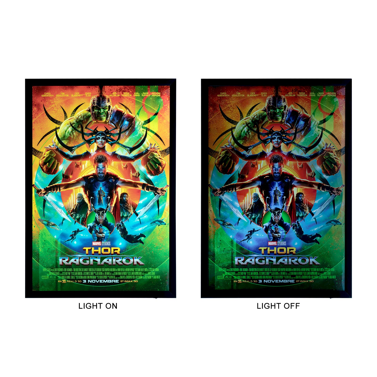 Movie Poster LED Light Box Frame (27x40 inches)